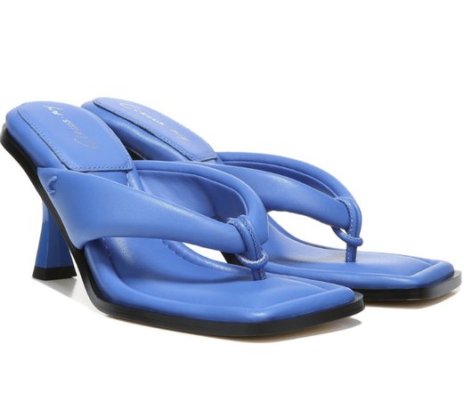 blue thong heels