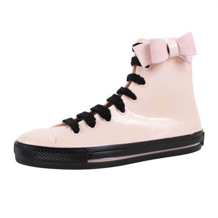 NIB RED VALENTINO Pink with Bow Rubber High Top Sneaker Shoes Size 7 US 37 EU | eBay