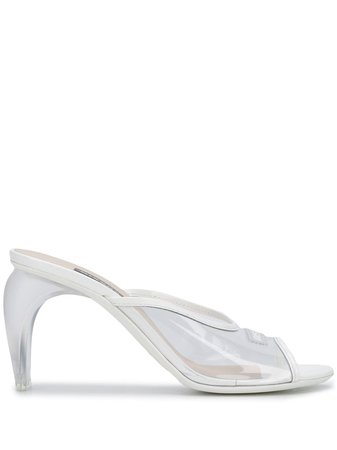 Misbhv Pvc Plexiglass Heel Sandals 020BW291 White | Farfetch