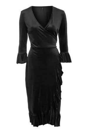 **Velvet Wrap Dress by Y.A.S - Topshop USA