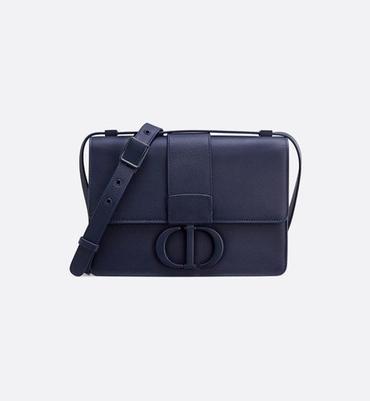 30 Montaigne Bag Indigo Blue Ultramatte Grained Calfskin - Bags - Women's Fashion | DIOR