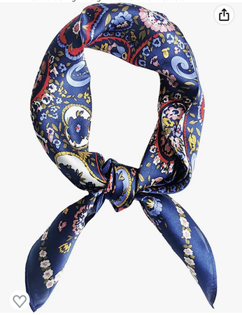 silk floral scarf