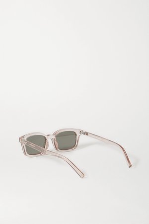 Clear Carmito square-frame acetate sunglasses | Le Specs | NET-A-PORTER