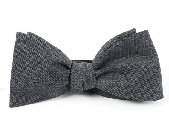 gray bow tie