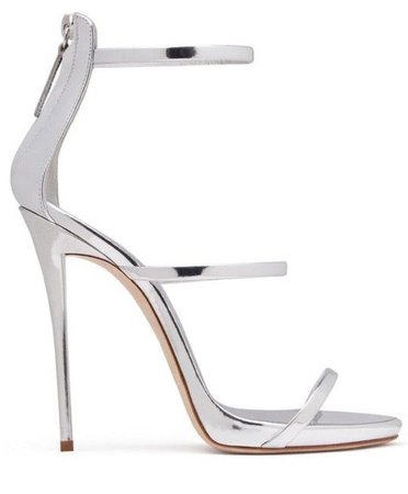 metallic Guiseppe Zanotti heels