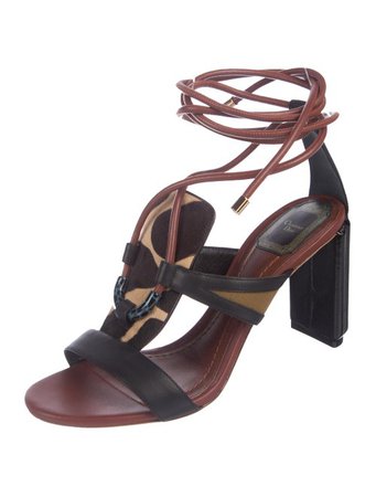 Christian Dior Leather Wrap-Around Sandals - Shoes - CHR83987 | The RealReal
