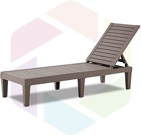 Amazon.com: Furnivilla Outdoor Chaise Lounge Patio Resin Lounge Chair Adjustable Recliner Reclining Chair with 5-Position Design Wooden Texture for Patio, Beach and Poolside (Light Gray) : Patio, Lawn & Garden