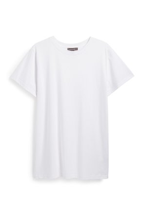 Primark  White Oversized T-Shirt Shirt tshirt