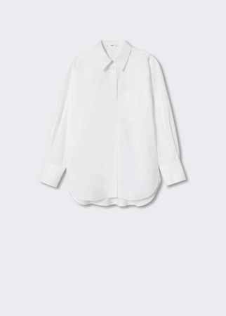 Oversize cotton shirt - Women | Mango USA