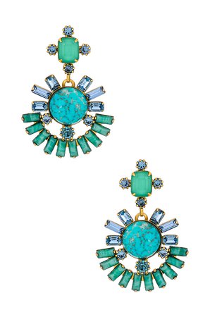 Elizabeth Cole Franny Earrings in Sunny Turquoise | REVOLVE