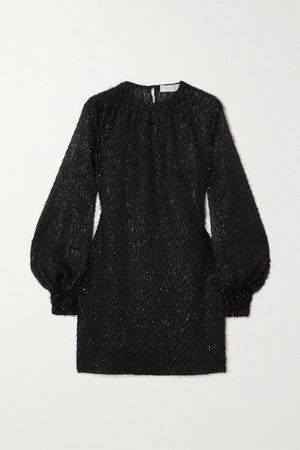 Vanessa Cocchiaro | The Eleanor metallic fil coupé chiffon mini dress | NET-A-PORTER.COM