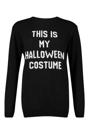 This Is My Halloween Costume Jumper Dress black