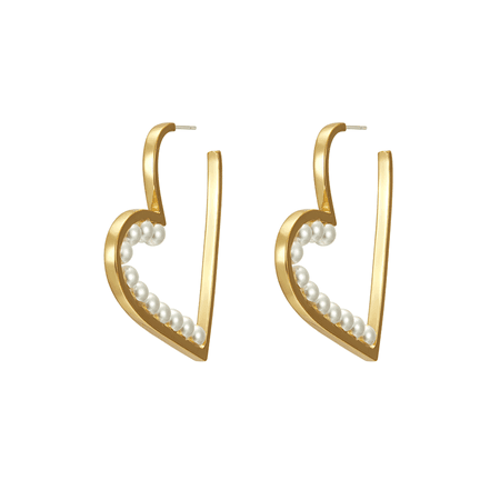 JESSICABUURMAN – KOXIE Pearls Heart Earrings - Pair