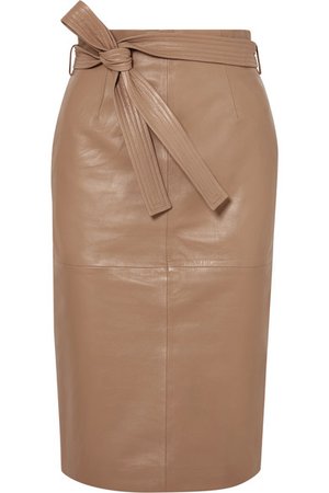 Equipment | Alouetta belted leather skirt | NET-A-PORTER.COM