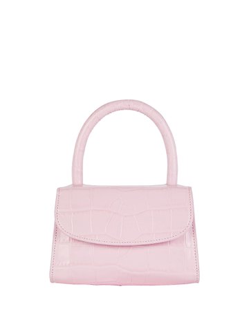 BY FAR Mini Croc-Embossed Leather Bag | INTERMIX®