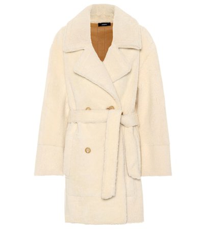 Jimmy shearling belted coat
