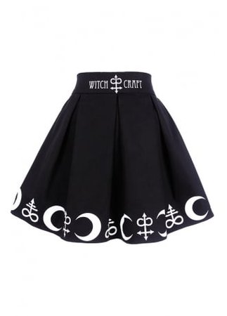 Restyle Symbol Gothic Skirt | Attitude Clothing