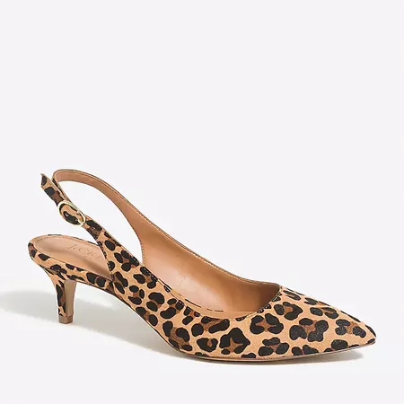 Esme calf hair slingback kitten heels : FactoryWomen Heels | Factory