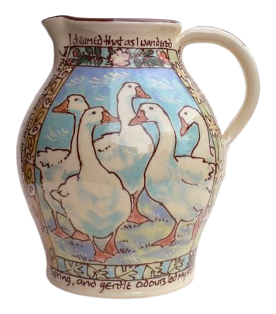 Jug with geese