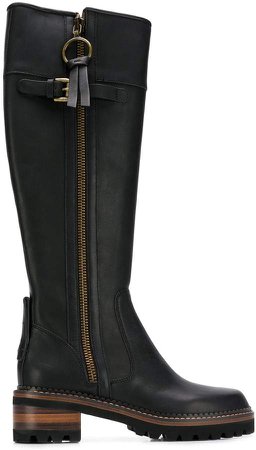 side-zip knee-high boots