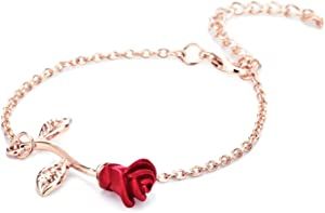Amazon.com: Sevenfly Rose Bracelet Adjustable Bangle Women Gifts for Mom ,Rose Gold Color: Clothing, Shoes & Jewelry