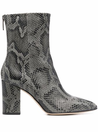 Paris Texas embossed 85mm ankle boots - FARFETCH