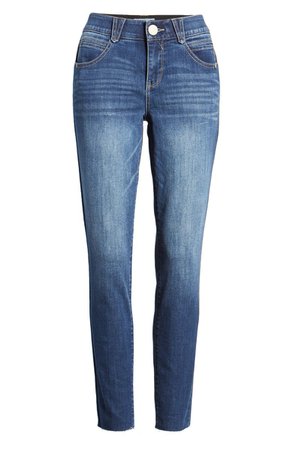 Wit & Wisdom Ab-Solution Raw Hem Skinny Jeans (Nordstrom Exclusive) | Nordstrom