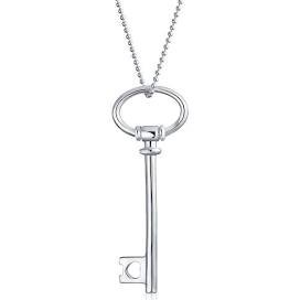 silver key men's pendant necklace - Google Search