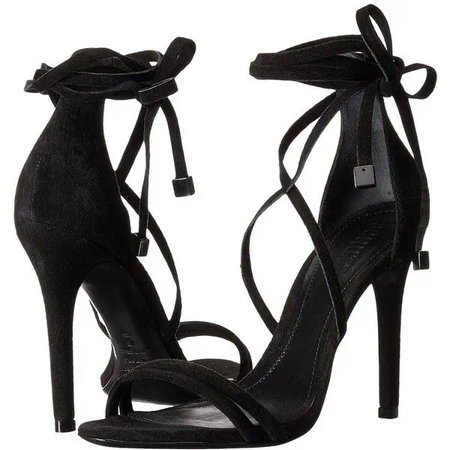 black strap heels
