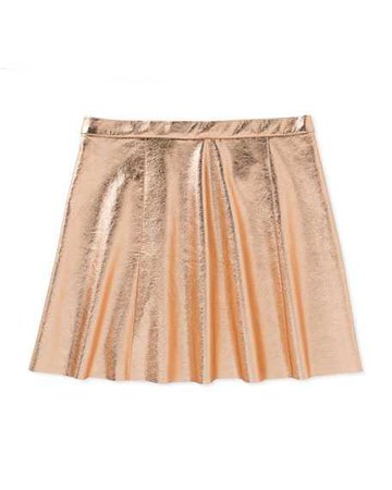 kate spade new york metallic skirt, rose gold, size 2-6
