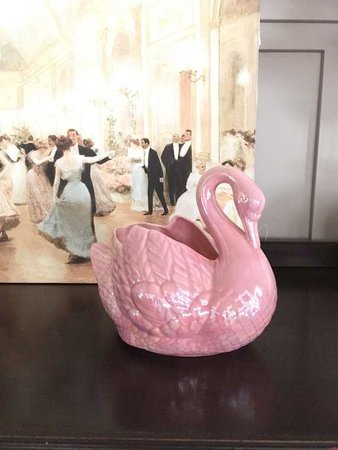 Blush Pink Ceramic Planter Art Pottery Ceramic Swan Vase