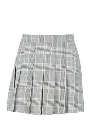 Woven Check Pleated Kilt Mini Skirt | Boohoo