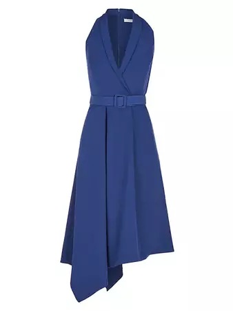 Shop Kay Unger Rosalita Belted Midi-Dress | Saks Fifth Avenue
