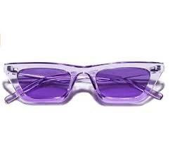 purple square glasses