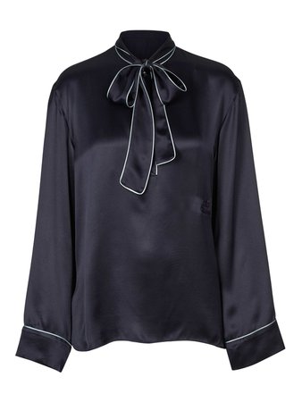 Dolce & Gabbana Blouse Dark blue on SALE | Fashionesta