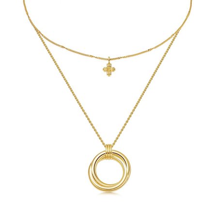Gold Entwine Cross Necklace Set | 18ct Gold Vermeil | Missoma | Missoma Limited