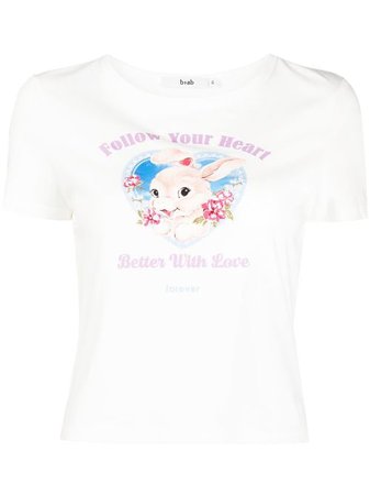 b+ab slogan-print Cotton T-Shirt