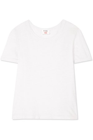 RE/DONE | Ringer slub cotton-jersey T-shirt | NET-A-PORTER.COM