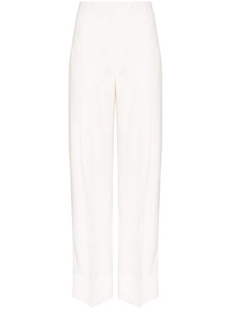 Jacquemus Le Pantalon Loya Trousers 201PA0620102110 White | Farfetch