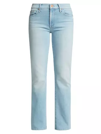 Shop Mother The Insider Sneak Slim Stretch Jeans | Saks Fifth Avenue