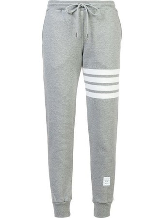 Thom Browne Classic Sweatpants In Classic Loop Back With Engineered 4-Bar $570 - Buy AW19 Online - Fast Global Delivery, Price
