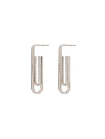 Off-White Paperclip Earrings - Farfetch