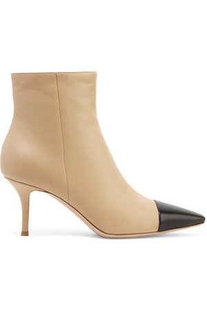 Gianvito Rossi | 70 two-tone leather ankle boots | NET-A-PORTER.COM