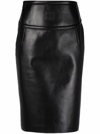 Givenchy high-waisted Leather Pencil Skirt - Farfetch