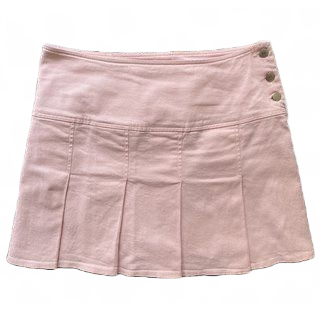 light pink mini skirt