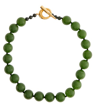 Sophie Buhai 18kt gold vermeil necklace with jade