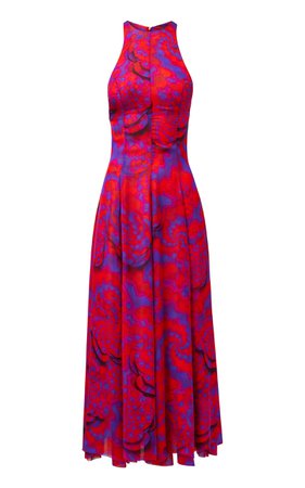 The Soft Silk Chiffon Midi Dress By Brandon Maxwell | Moda Operandi