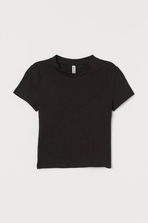 Short T-shirt - Black