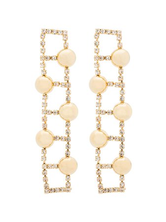 Rosantica gold-tone crystal-embellished earrings