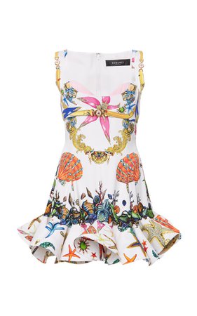 Printed Cady Dress By Versace | Moda Operandi
